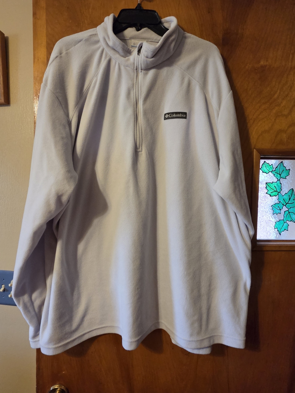 Columbia 3xl Men's Light Gray Quarter-Zip Lightweight Fleece Pullover